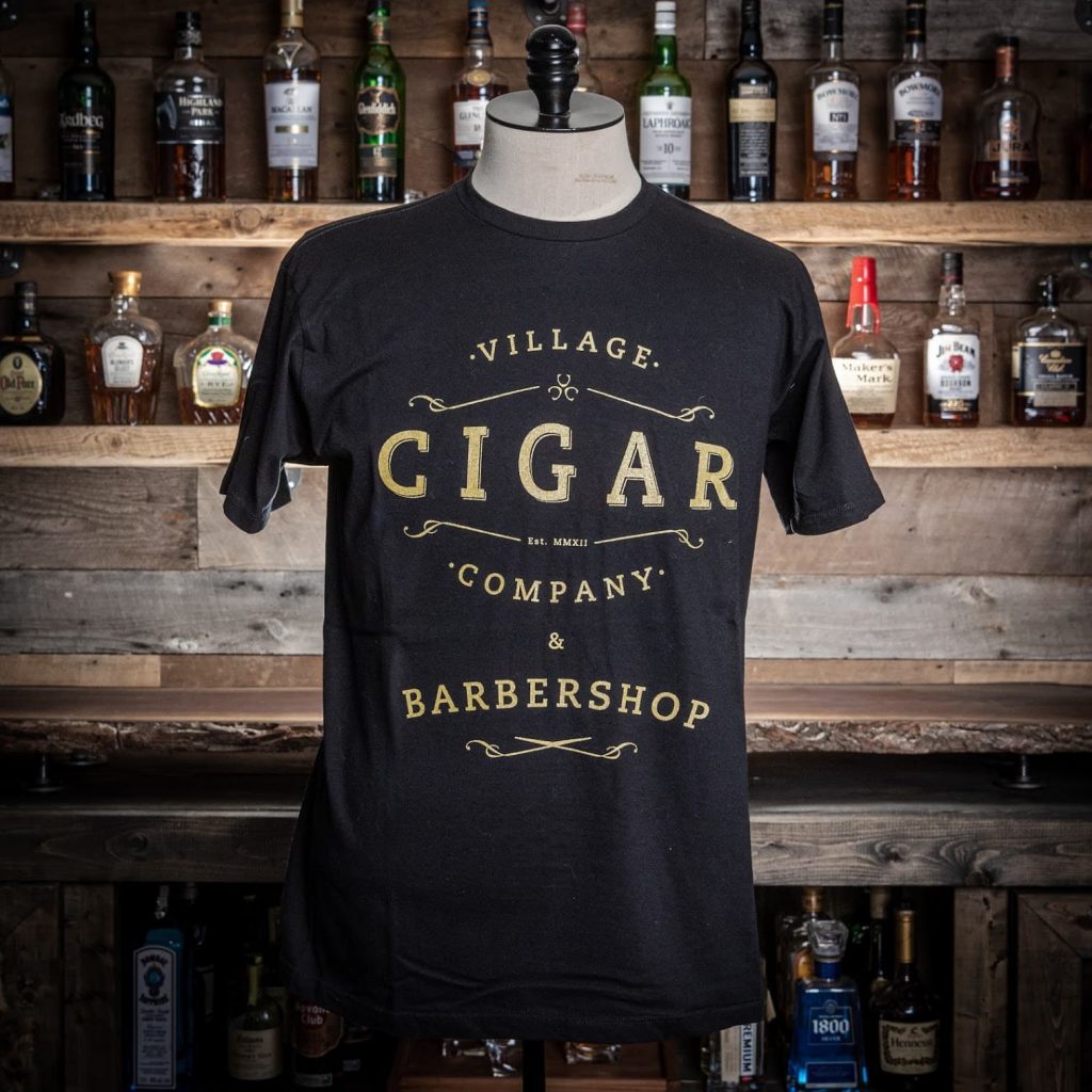 VCC&B Classic T-Shirt - Black/Gold - Village Cigar Company & Barbershop